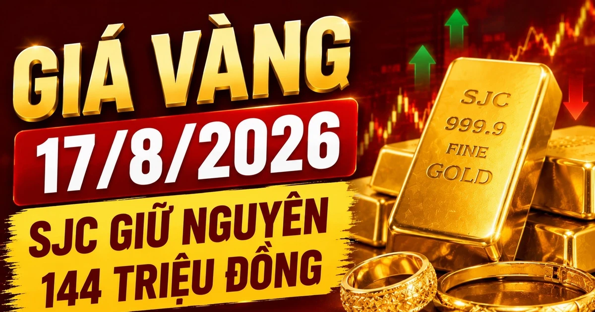 Giá vàng SJC, BTMC, DOJI, PNJ ngày 17/8 đầu tuần