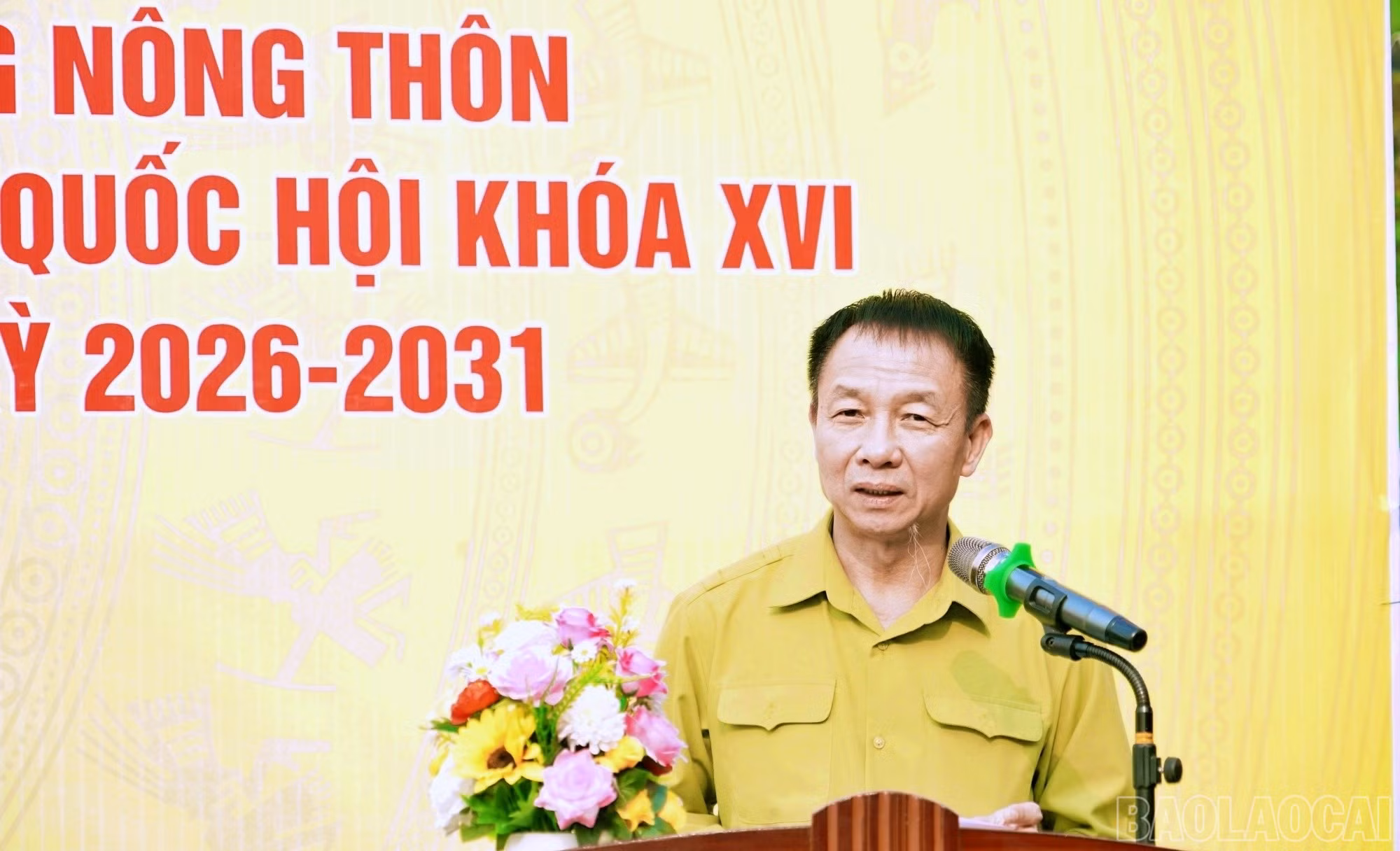 Đồng chí Vũ Quỳnh Khánh - Ủy viên Ban Thường vụ, Phó Chủ tịch Thường trực HĐND tỉnh phát biểu tại buổi lễ.