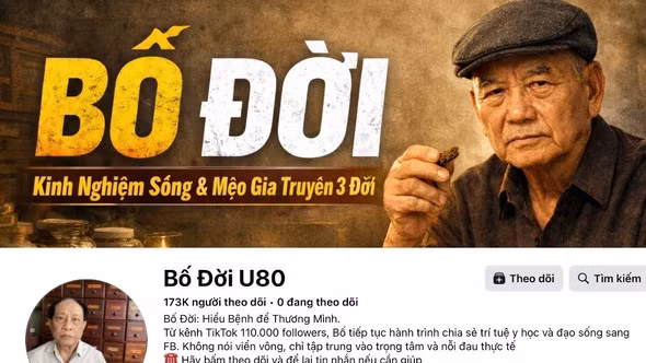 Chủ tài khoản "Bố Đời U80" bị điều tra