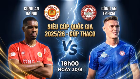 Nhận định Công an Hà Nội - Công an TPHCM (18h00 ngày 30/8): Trận chiến đỉnh cao tại Hàng Đẫy