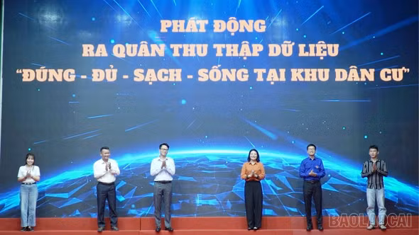 Phường Lào Cai phát động Chiến dịch làm sạch dữ liệu tại 46 tổ dân phố