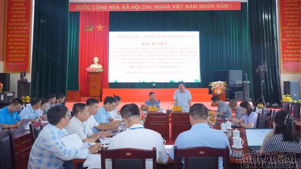 Sở Dân tộc và Tôn giáo kiểm tra việc thực hiện các chương trình mục tiêu quốc gia tại xã Khánh Yên