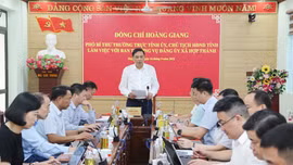 Phó Bí thư Thường trực Tỉnh uỷ Hoàng Giang giám sát hoạt động khai thác khoáng sản và làm việc với Ban Thường vụ Đảng ủy xã Hợp Thành