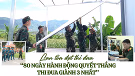 Lan tỏa đợt thi đua “80 ngày hành động quyết thắng - thi đua giành 3 nhất”