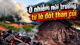 Ô nhiễm môi trường từ lò đốt than củi xã Tân Hợp