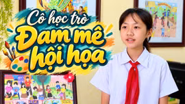 Phương Anh - Liên đội trưởng đam mê hội họa