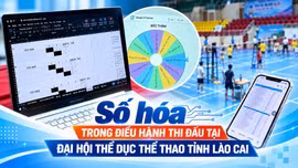 Số hóa trong điều hành thi đấu tại Đại hội Thể dục thể thao tỉnh Lào Cai