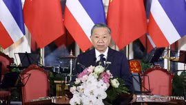 Tổng Bí thư, Chủ tịch nước Tô Lâm chủ trì chiêu đãi Nhà vua Vương quốc Thái Lan và Hoàng hậu
