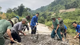 Bản Xèo huy động sức dân làm đường, triển khai 6 tuyến giao thông nông thôn trong năm 2026