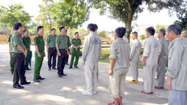 Giám đốc Công an tỉnh Lào Cai kiểm tra công tác tại Trại tạm giam Công an tỉnh (cơ sở 1) và Cơ sở cai nghiện ma túy phân khu 1