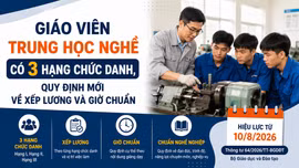 Giáo viên trung học nghề có 3 hạng chức danh, quy định mới về xếp lương và giờ chuẩn