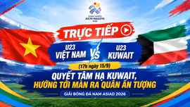 TRỰC TIẾP U23 Việt Nam vs U23 Kuwait (17h ngày 15/9): Quyết tâm hạ Kuwait, hướng tới màn ra quân ấn tượng