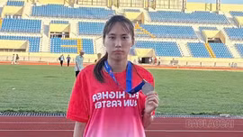Quốc Thị Kính mang Huy chương Bạc về cho Điền kinh Lào Cai tại giải U20, U23 quốc gia 2026