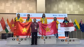 Kỳ thủ trẻ Lào Cai Phạm Như Ý giành 4 Huy chương Vàng tại Cờ vua ASEAN+