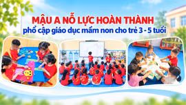 Mậu A nỗ lực hoàn thành phổ cập giáo dục mầm non cho trẻ 3 - 5 tuổi