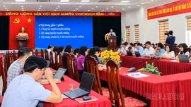 55 tuyên truyền viên, báo cáo viên được tập huấn nghiệp vụ công tác tuyên truyền miệng