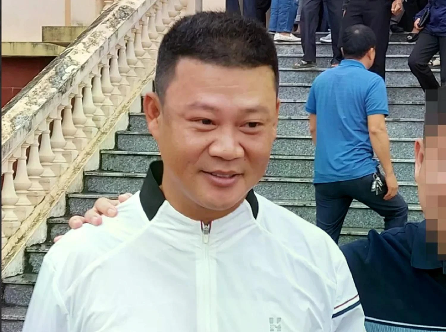 Ông Đinh Tiến Hùng tại thời điểm được tòa sơ thẩm tuyên vô tội năm 2023. Ảnh: N.H