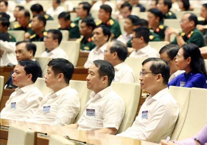 Các đại biểu tham dự cuộc gặp mặt. Ảnh: Thống Nhất/TTXVN