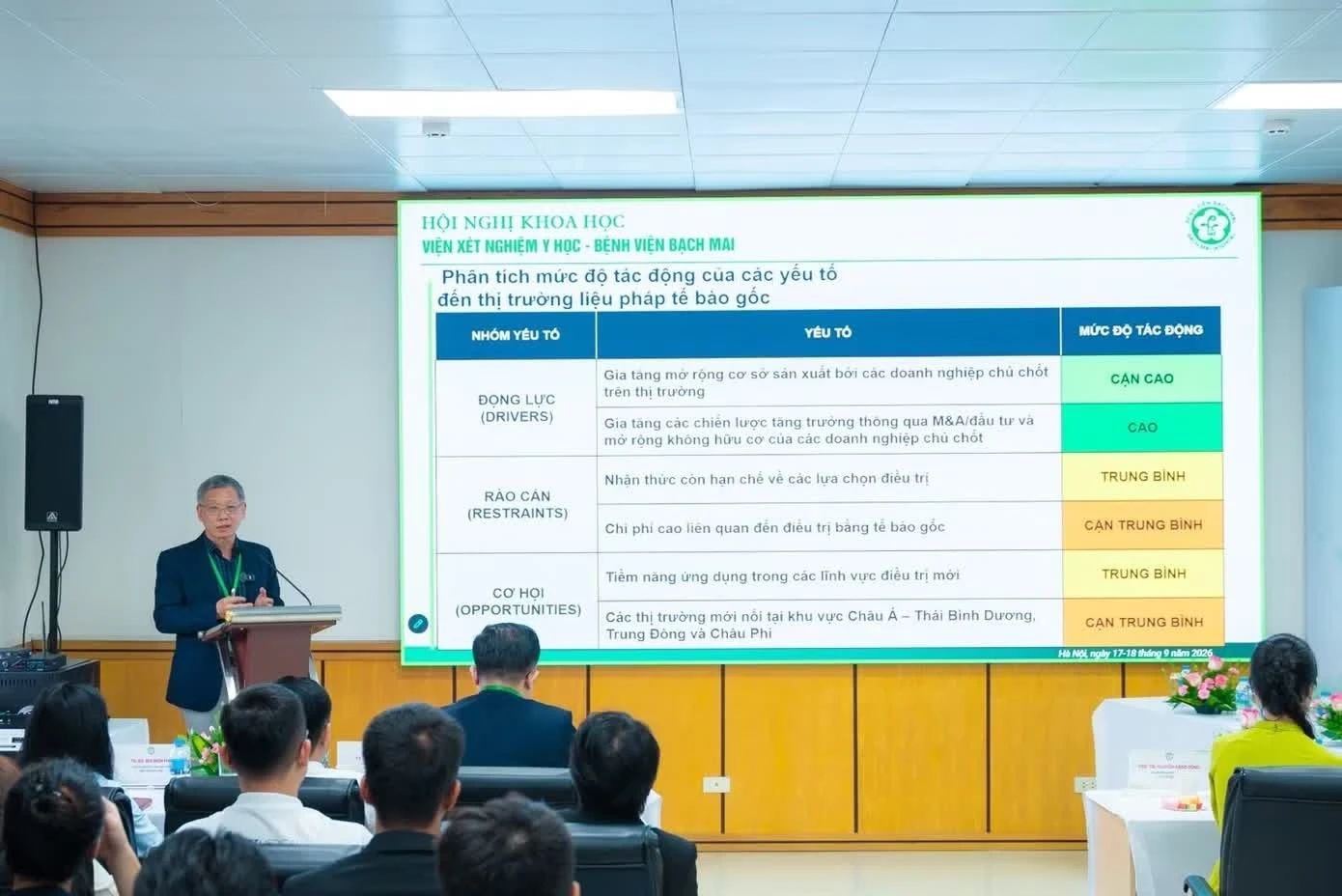 PGS.TS. Nguyễn Đặng Dũng cập nhật những tiến bộ trong y sinh hiện đại tại hội nghị.