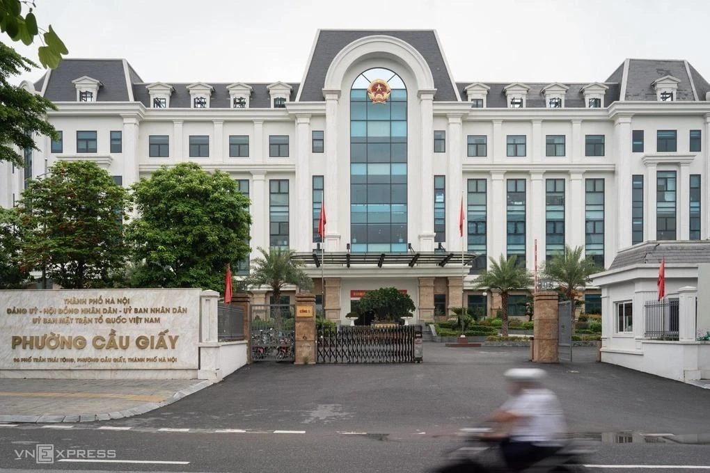 Trụ sở UBND phường Cầu Giấy, Hà Nội, tháng 7/2026. Ảnh: Hoàng Giang