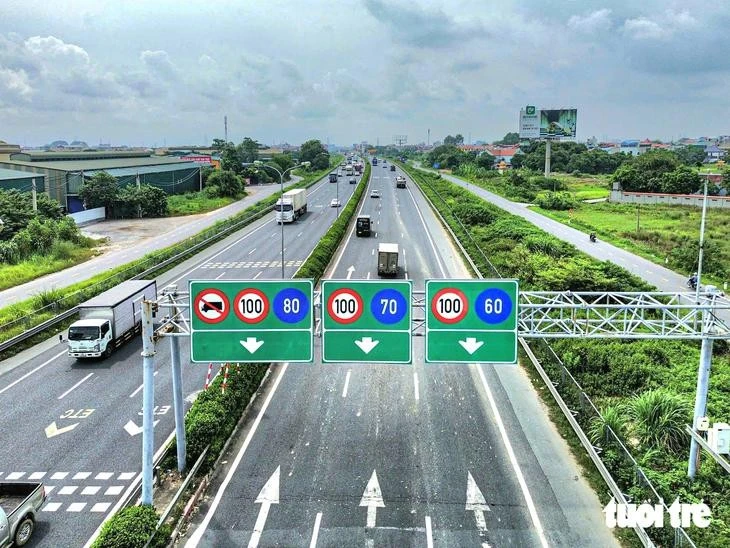 Cao tốc Pháp Vân - Nghi Sơn là tuyến đường bắt đầu áp dụng việc xử lý - Ảnh: HỒNG QUANG
