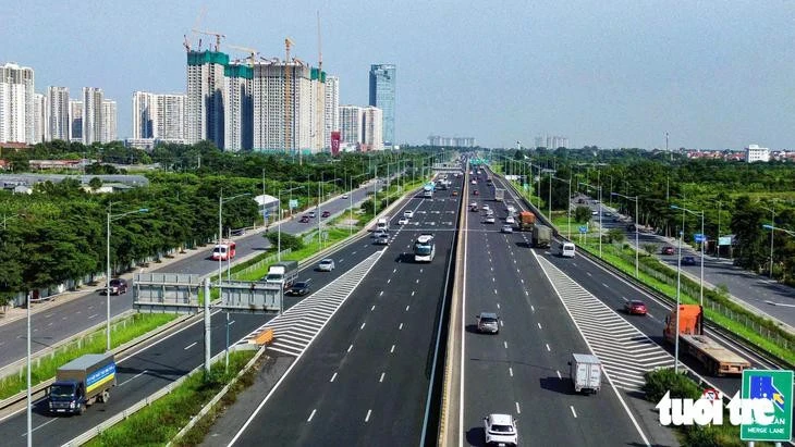 Cao tốc Hà Nội - Hải Phòng dự kiến triển khai làn 1 dùng để vượt xe - Ảnh: HỒNG QUANG