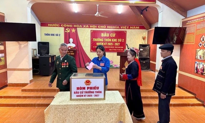 Bầu cử trưởng thôn, bản, khu phố nhiệm kỳ 2025-2027 tại Quảng Ninh - Ảnh: Báo Quảng Ninh