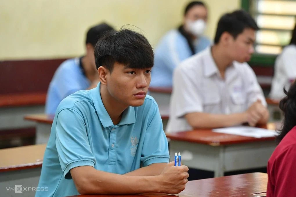 Thí sinh thi tốt nghiệp THPT 2026 tại TP HCM. Ảnh: Thanh Tùng