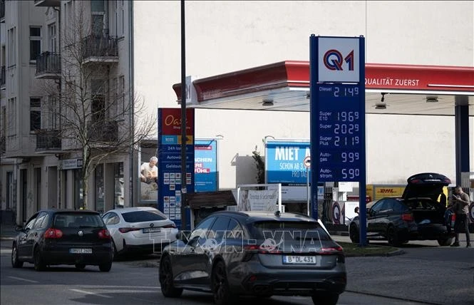 Một trạm xăng ở Berlin, Đức.