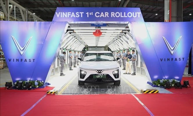 Các mẫu ô tô EV được sản xuất tại nhà máy VinFast Ấn Độ.