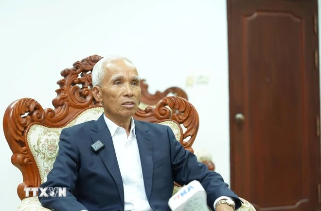 Trưởng ban Tuyên huấn Trung ương Đảng nhân dân cách mạng Lào Khamphan Pheuinhavong.