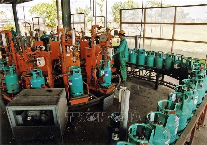 Dây chuyền chiết nạp gas.