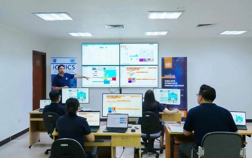 Hoạt động tại đơn vị xác định trọng điểm ma túy tại Hải quan Việt Nam.