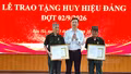 Nghĩa Đô, Bảo Hà trao Huy hiệu Đảng cho 76 đảng viên
