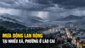 Ngày 7/9, mưa dông lan rộng tại nhiều xã, phường ở Lào Cai