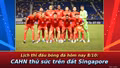 Lịch thi đấu bóng đá hôm nay 8/10: CAHN thử sức trên đất Singapore