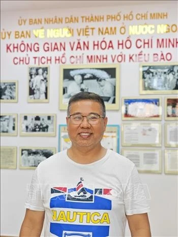 Ông Nguyễn Quang Thanh, kiều bào Hoa Kỳ trả lời phỏng vấn TTXVN.