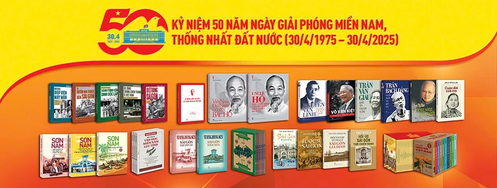 Các cuốn sách phát hành dịp kỷ niệm 50 năm Ngày Giải phóng miền Nam, thống nhất đất nước.