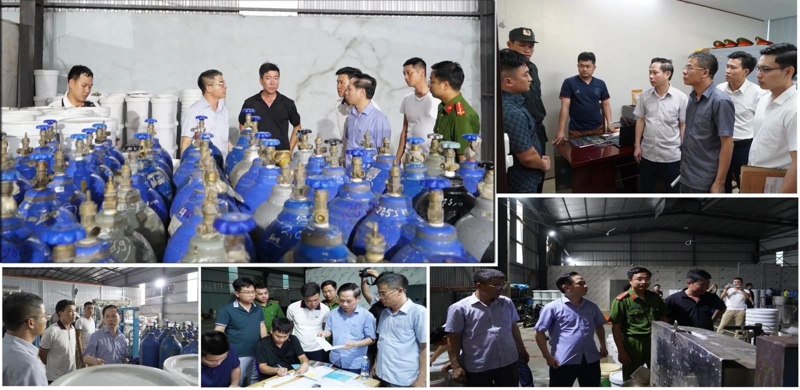 Đường dây sản xuất, buôn bán khí cười quy mô lớn liên tỉnh.
