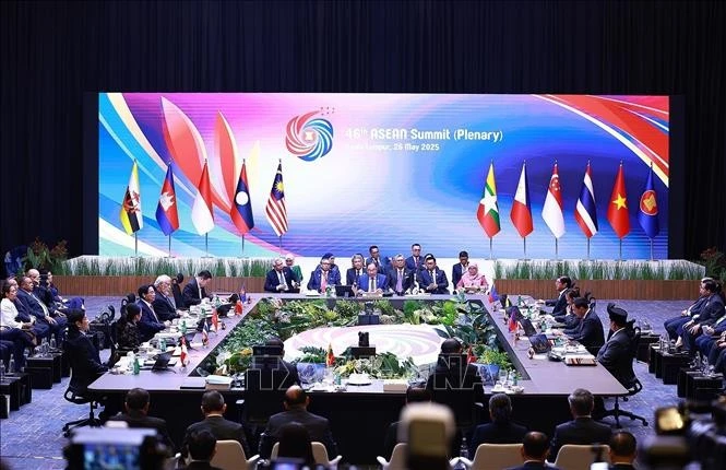 Phiên toàn thể Hội nghị Cấp cao ASEAN lần thứ 46 tại Kuala Lumpur, Malaysia, sáng 26/5/2025.