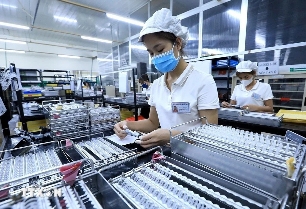 Hoạt động sản xuất tại một doanh nghiệp FDI tại Việt Nam.