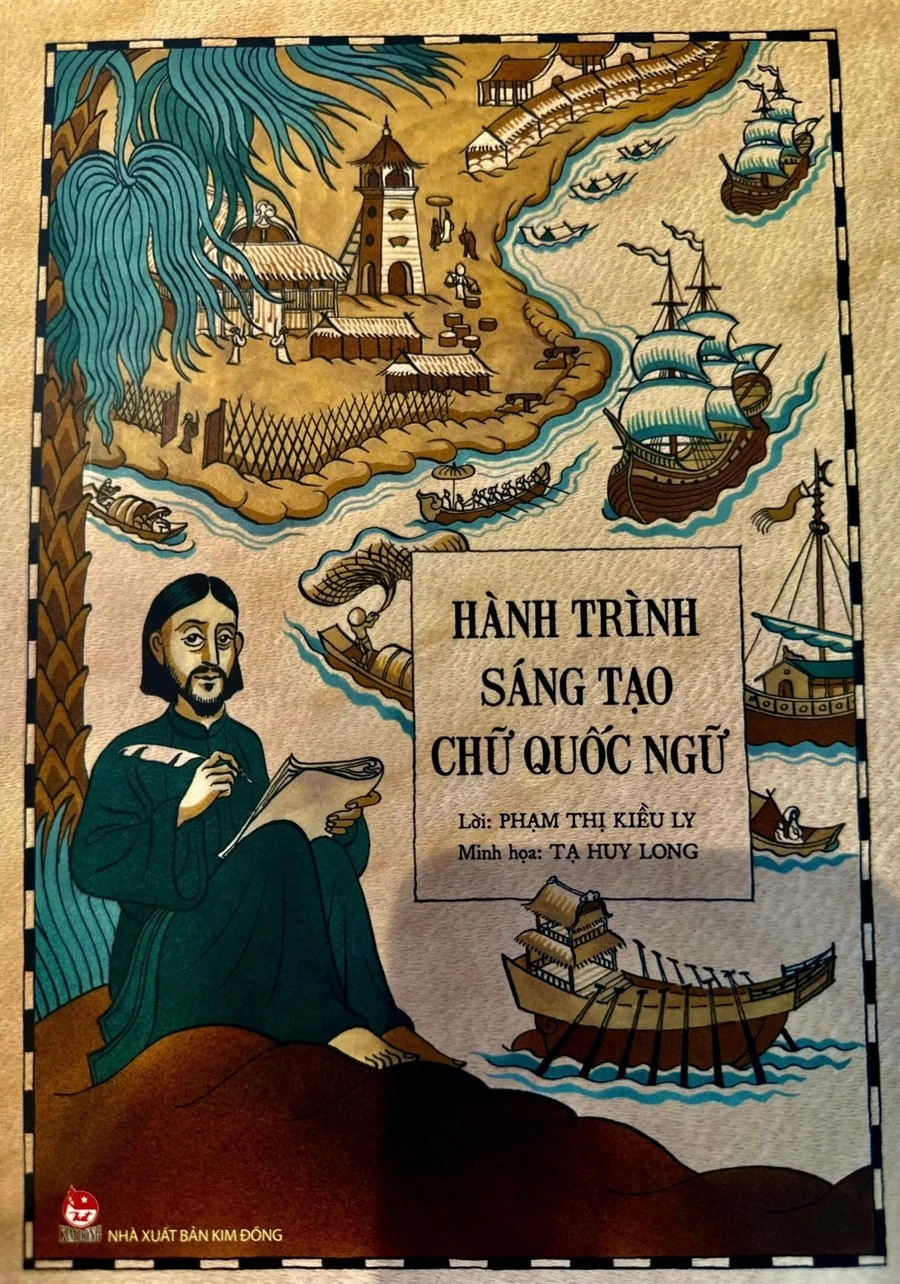Bìa sách "Hành trình sáng tạo chữ Quốc ngữ".