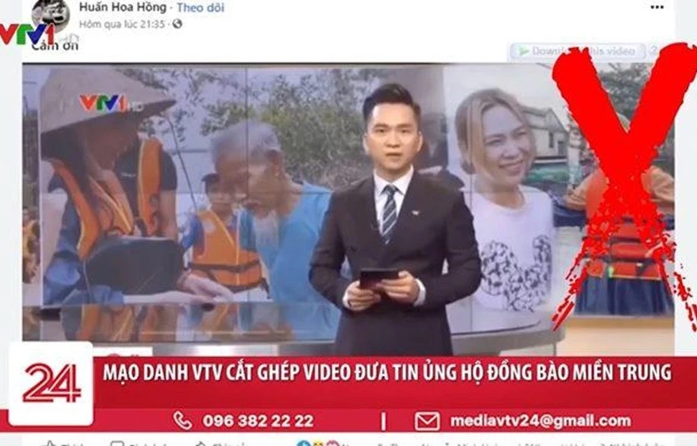Một số thông tin giả trên mạng. (Ảnh chụp màn hình)