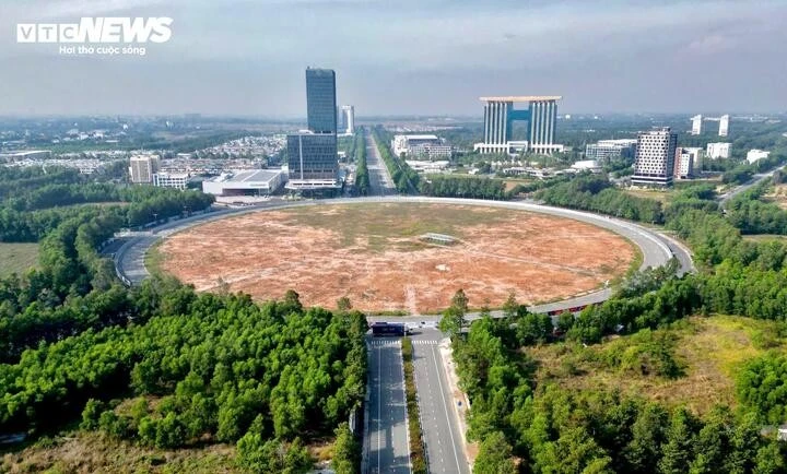 Vòng xoay 7 ha tại TP Thủ Dầu Một chứa nhà ga metro kết nối với TP.HCM khởi công cuối năm 2024.