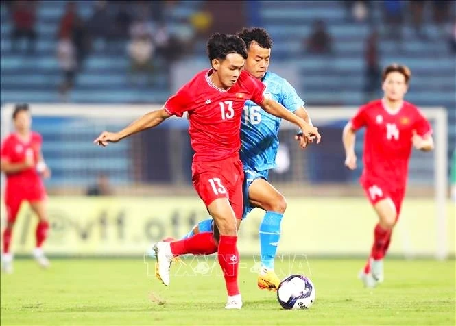 Tuyển Việt Nam liên tục thua và hòa trong các trận giao hữu nhân FIFA Days. Ảnh: TTXVN