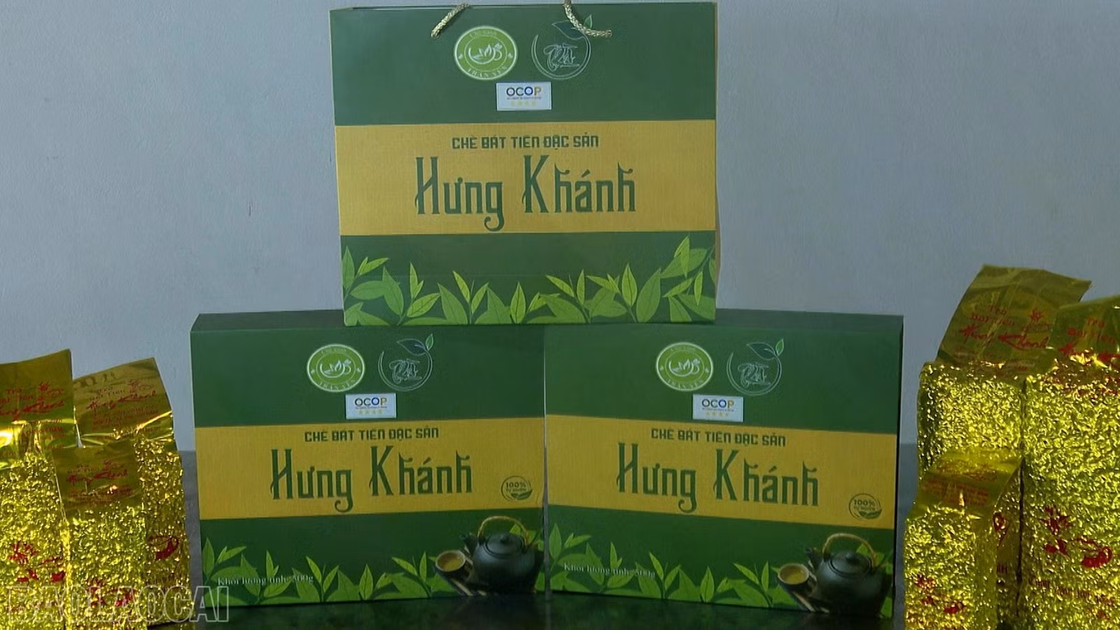 Sản phẩm chè Bát Tiên đặc sản Hưng Khánh được cấp chứng nhận OCOP 4 sao.