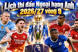 Lịch Ngoại hạng Anh vòng 9: Liverpool đại chiến Arsenal, MU gặp Chelsea