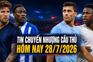 Tin chuyển nhượng 28/7/2026: John Stones tiến sát Inter, Real Madrid nhắm Rodri