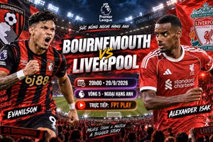 Bournemouth vs Liverpool 20h ngày 20/9: Link xem trực tiếp, nhận định dự đoán