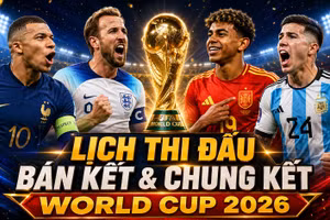 Lịch bán kết, chung kết World Cup 2026 mới nhất theo giờ Việt Nam